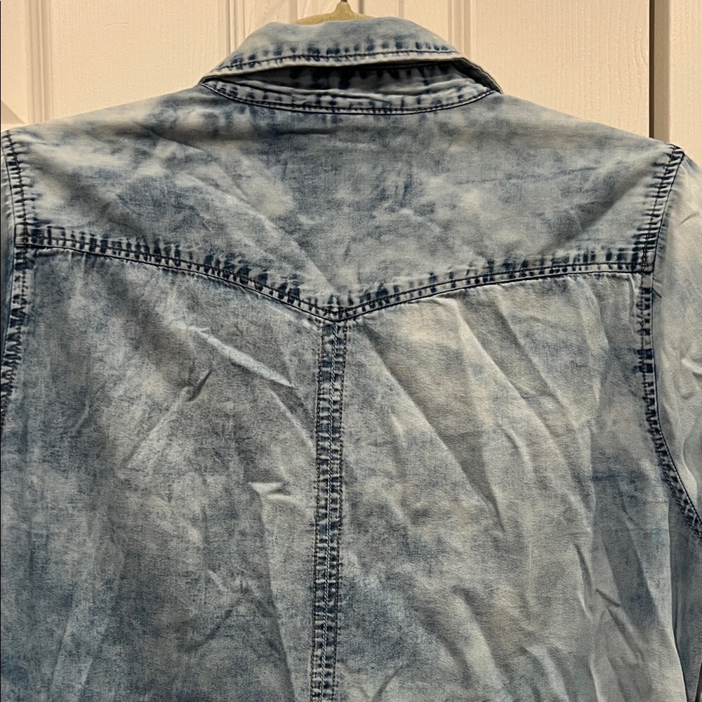 JW Signature Blue Denim shirt dress - Picture 11 of 12
